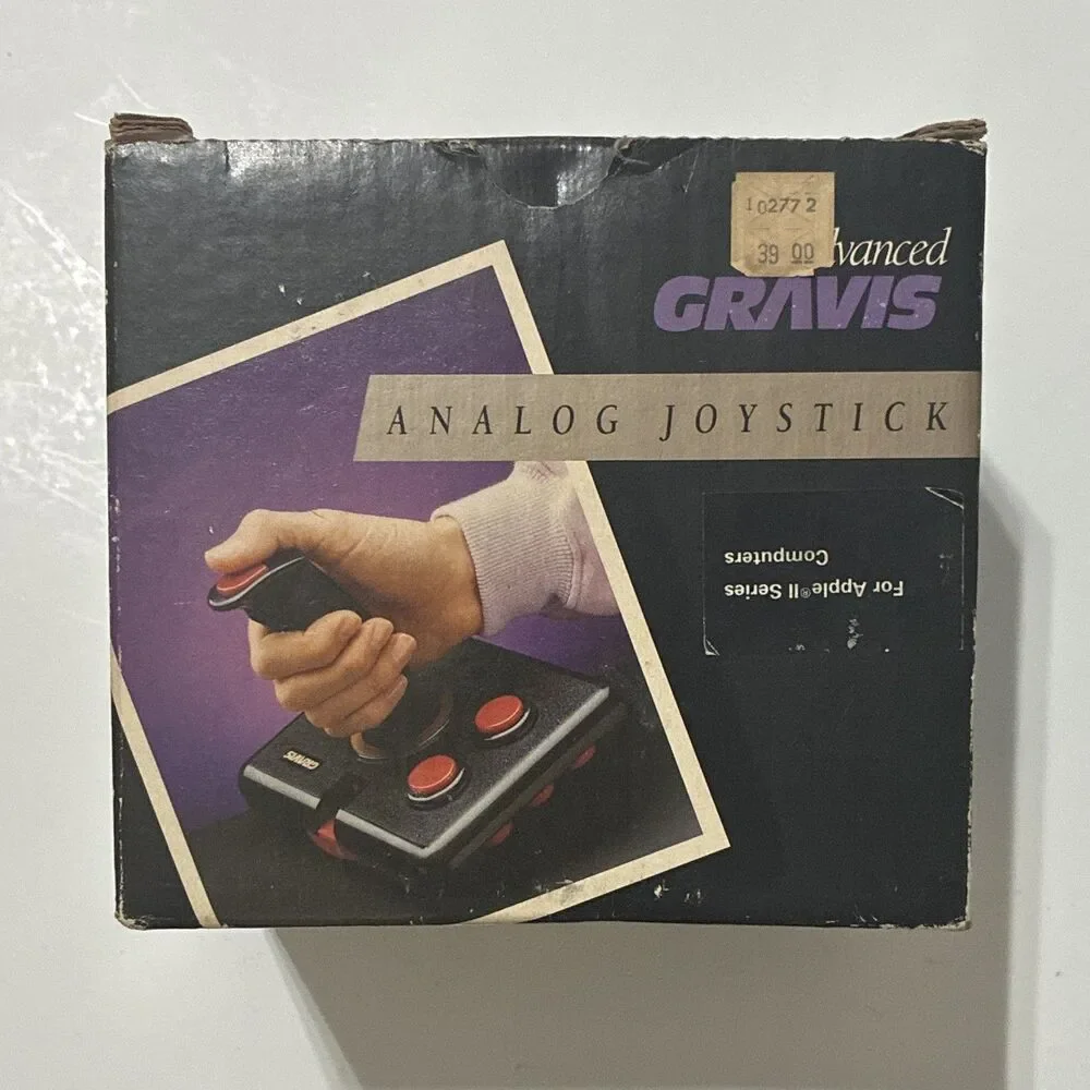 Vintage Advanced Gravis MK VI Analog Joystick Apple II Open Box w/ Box Manual